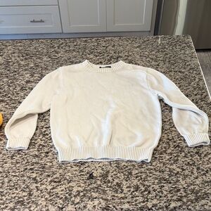 Brandy Melville Cream Crewneck Knit Sweater